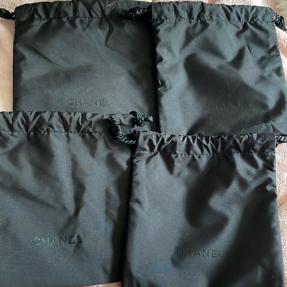 Chanel makeup dust bags x4